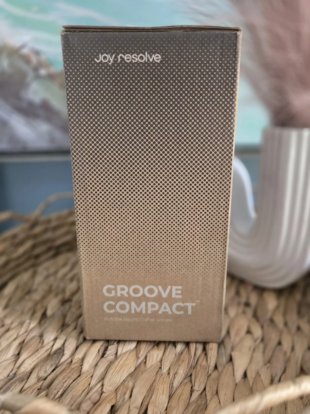 Joy Resolve Groove Compact Electric Coffee Grinder Black NIB